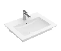 Villeroy & Boch Venticello - Umyvadlo nábytkové 65x50 cm, s přepadem, otvor pro baterii, alpská bílá 4124G601