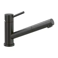 Villeroy & Boch Como - Dřezová baterie s výsuvnou koncovkou, sklopná pod okno, antracit 92580005