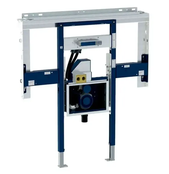 Geberit Duofix - Předstěnová instalace pro umyvadlo Geberit ONE 105 cm, pro nástěnnou armaturu ONE, podomítkový sifon a prvek Clou, na výšku místnosti