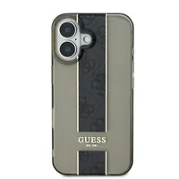Zadní kryt Guess IML Middle 4G Stripe pro Apple iPhone 16, černá