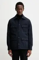 Bunda Bally tmavomodrá barva, přechodná, oversize, MOU0BN