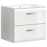 MID.YOU SKŘÍŇKA S UMYVADLEM, vysoce lesklá bílá, bílá, 60 cm