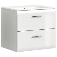 MID.YOU SKŘÍŇKA S UMYVADLEM, vysoce lesklá bílá, bílá, 60 cm