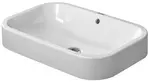 Duravit Happy D.2 - Umyvadlo na desku, 60x40 cm, bez otvoru pro baterii, alpská bílá 2314600000