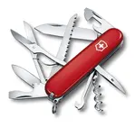VICTORINOX - Střední kapesní nůž Huntsman, 15 funkcí, červená 1.3713