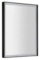 Sapho Sort LED - Zrcadlo s LED osvětlením, 80x60 cm, bezdotykový senzor, černá ST080S