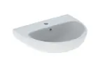 Geberit Selnova - Umyvadlo 55x44 cm, s přepadem, otvor pro baterii, bílá 500.315.01.7