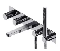 OMNIRES Contour - Vanová baterie pod omítku, 5-otvorová instalace, s tělesem, s příslušenstvím, chrom CT8037/1CR