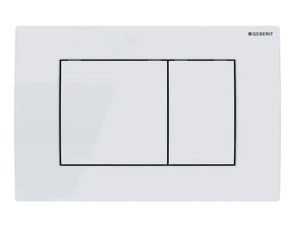Geberit Delta30 - Ovládání splachování, alpská bílá 115.137.11.1