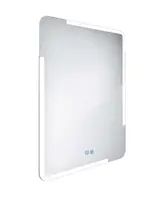Nimco Zrcadla - Zrcadlo s LED osvětlením, 60x80 cm, dotykový senzor, hliník ZP 15002VX
