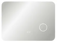 kielle Idolio - Zrcadlo s LED osvětlením a vyhříváním, 60x80 cm, kosmetické zrcátko 50324021