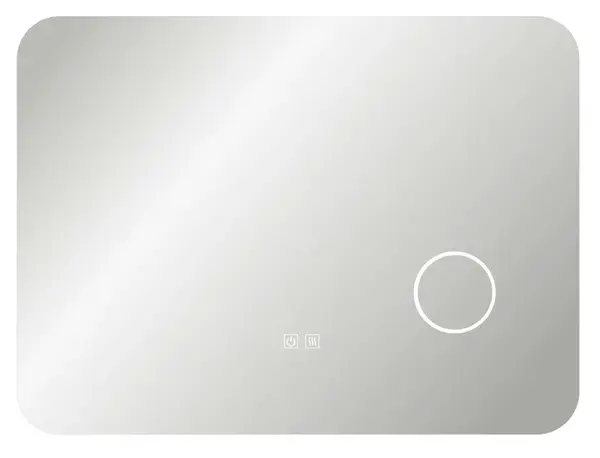 kielle Idolio - Zrcadlo s LED osvětlením a vyhříváním, 60x80 cm, kosmetické zrcátko 50324021