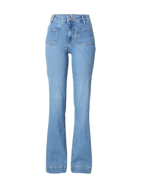WRANGLER Džínsy 'FLARE'  nebesky modrá