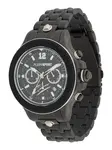 Plein Sport Analógové hodinky  čierna / biela