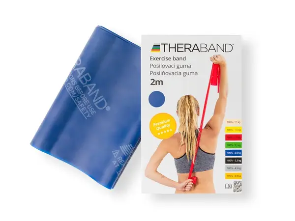 Thera-Band Inside posilňovacia guma 2 m, modrá, extra silná