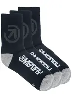 Meatfly ponožky Long Triple Pack Bike Black | Černá | Velikost S