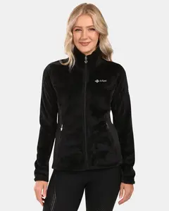 Dámská chlupatá fleecová mikina kilpi skathi-w černá 44