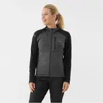 Dámská funkční mikina viking delmore černá/šedá  s