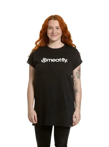 Meatfly dámské šaty Senna Whales | Černá | Velikost M | 100% bavlna