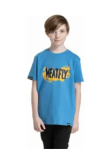 Meatfly dětské tričko Fleck Blue | Modrá | Velikost 146 | 100% bavlna
