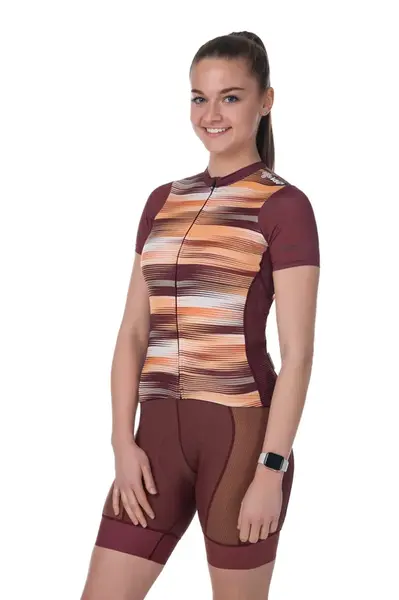 Dámský cyklistický dres kilpi moate-w tmavě červená 54