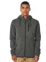 Rip curl pánská mikina Anti Series Departed Charcoal Marle | Šedá | Velikost L