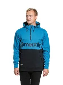 Meatfly pánská technická mikina Tason Blue / Black | Černá | Velikost S