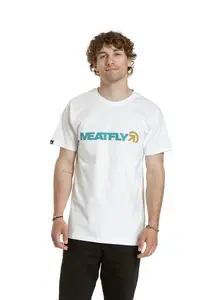 Meatfly pánské tričko Logex White | Bílá | Velikost S | 100% bavlna