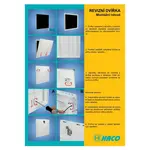 Dvířka revizní RD, 400 x 400 mm, bílá 0111