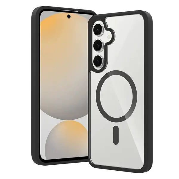 JP MagFit Clear MagSafe obal s N52 magnetem, Samsung Galaxy S24 FE, černý