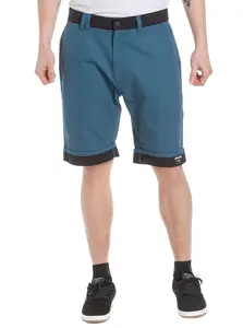 Meatfly pánské kraťasy Barry Blue/Black | Modrá | Velikost 38