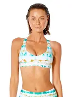 Rip curl dámský horní díl plavek Summer Breeze Mirage Light Aqua | Modrá | Velikost S