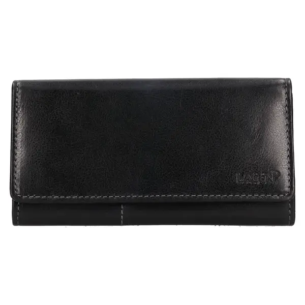 Dámská kožená peněženka Lagen Ingea - černá