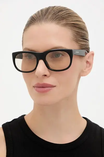 Sluneční brýle Saint Laurent ROMY dámské, černá barva, SL 815