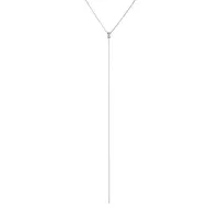Náhrdelník s lab grown diamantem v bílém zlatě KLENOTA