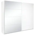 MID.YOU ŠATNÍ SKŘÍŇ S POSUVNÝMI DVEŘM, bílá, 250/210/62 cm