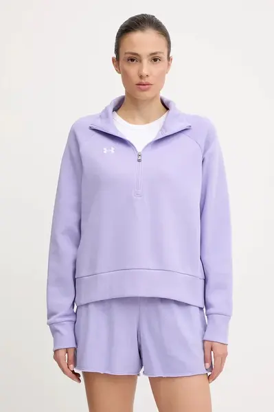 Mikina Under Armour dámská, černá barva, hladká