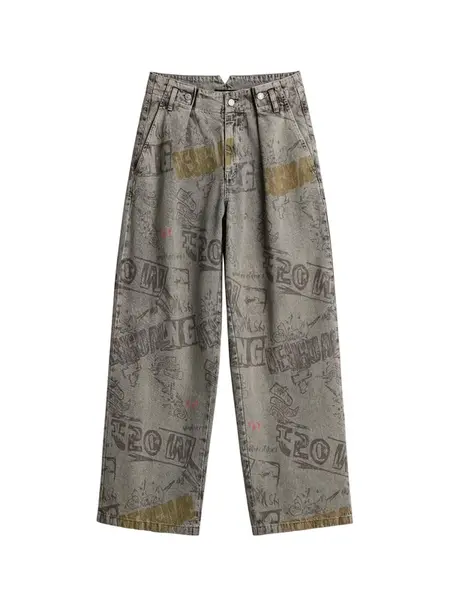 Desigual Džínsy  hnedá / čierna