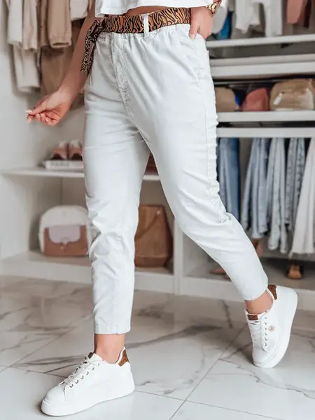 Dámské casual kalhoty s páskem MADELINA