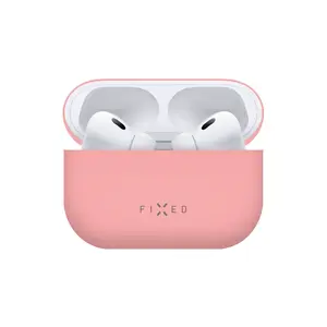 Ultratenké silikonové pouzdro FIXED Silky pro Apple AirPods Pro 2, růžová