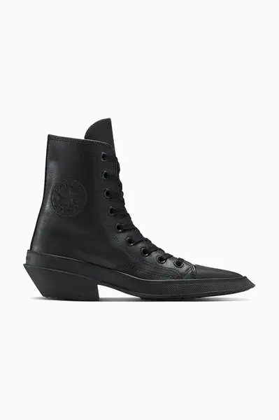 Kožené tenisky Converse Chuck 70 De Luxe Pointed čierna farba, A13014C