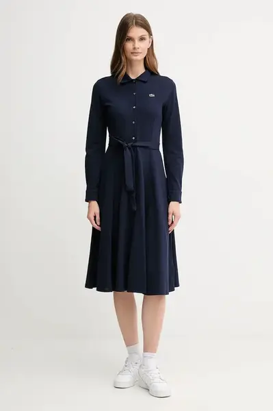 Bavlněné šaty Lacoste