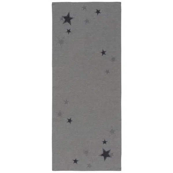 X-Mas BĚHOUN NA STŮL, 40/100 cm, světle šedá