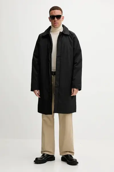 Bunda Calvin Klein černá barva, zimní, LV04LD504G