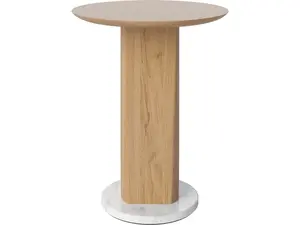 Konferenční stolek Root Ø42, v. 44 cm, více variant - Bolia Varianta: olejovaný dub, šedý/bílý mramor