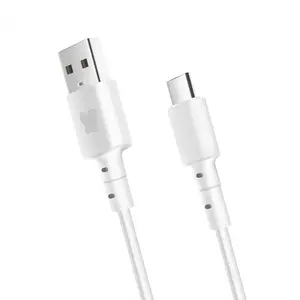Datový a nabíjecí kabel BonBon s konektory USB/USB-C, 1m white