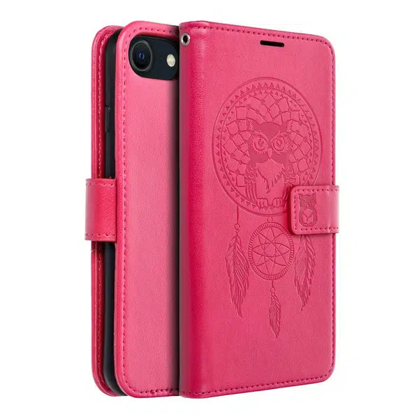 Flipové pouzdro MEZZO Book case pro Apple iPhone 7/8/SE 2020/SE 2022, dreamcatcher magenta