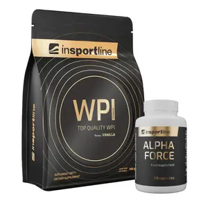 SADA: Protein inSPORTline WPI 700g + Stimulant inSPORTline AlphaForce, 90 kapslí vanilka
