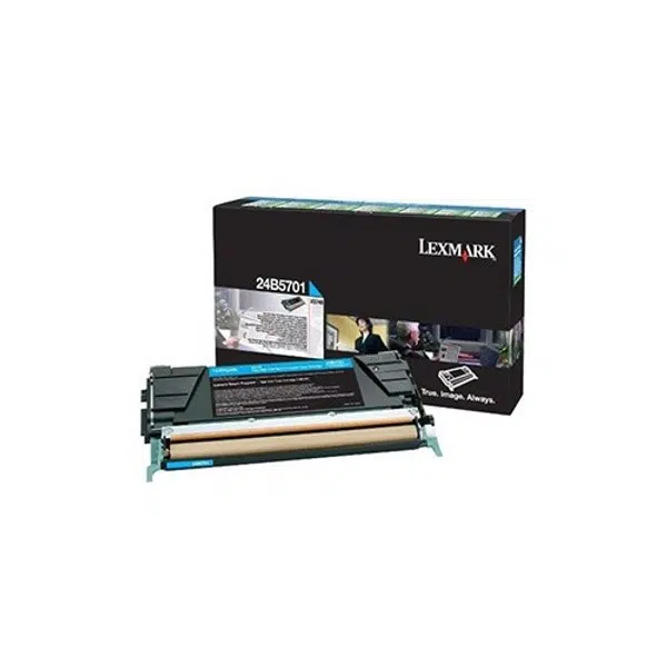 Lexmark 24B5701 azurový (cyan) originální toner