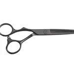 Kadeřnické nůžky pro leváky Olivia Garden SilkCut Pro Matt Black - 5,75" (PRO5.75L) + dárek zdarma